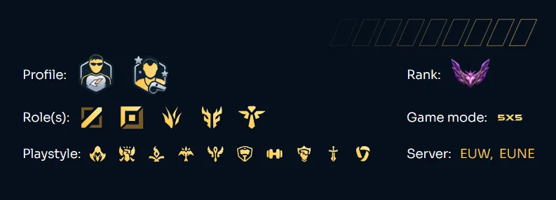Player CV on League of Legends