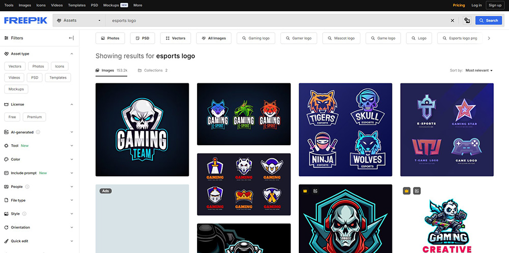 Image Stock for Esports Logo