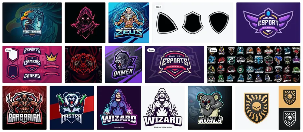 Images bank for esports team