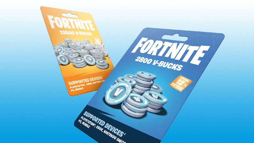 Fortnite v-bucks cards